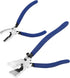 2 Pcs Glass Breaking Pliers and Breaker Grozer Pliers Set, Glass Pliers with Rubber Tips Glass Cutting Tool Kit for Stained Glass Cutting Mosaics ...