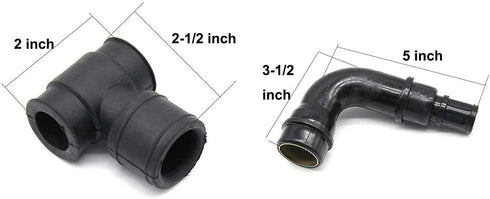06A103213F Engine Crankcase Breather Hose Fit for Jetta for Audi VW 1.8T MK4 (8Pieces)...