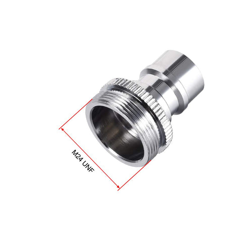 uxcell Brass Faucet Tap Quick Connector M24 UNF Male Thread Hose Pipe Socket Adapter Fitting for Dishwasher Washing Machine...