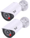 BNT Dummy Fake Security Camera, with One Red LED Light at Night, for Home and Businesses Security Indoor/Outdoor (2 Pack, White)...