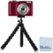 Acuvar 6.5“ inch Bendable Tripod for Small Digital Cameras with eCostConnection Microfiber Cloth...