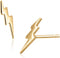 18K Gold Vermeil Tiny Gold Lightning Bolt Stud Earrings...