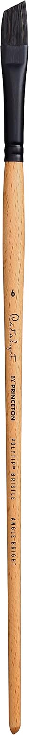 Princeton Catalyst Paintbrush, Size 6, Light Wood...