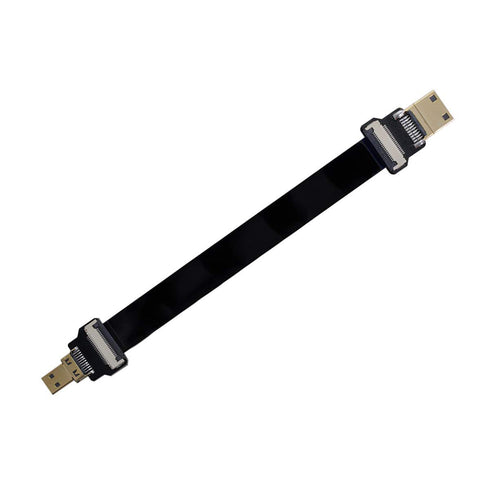 xiwai JSER-Brands CYFPV Mini HDMI Male to Micro HDMI Male Extension FPC Flat Cable 1080P for FPV HDTV Multicopter Aerial Photography (0.5M)...