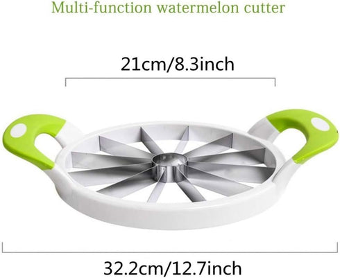 Watermelon Cutter Stainless Steel Melon Fruit Cutting Tools Kitchen Multipurpose Cutter...