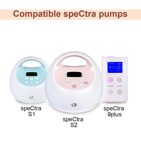 Maymom Flange Adapter Compatible with Spectra S1, S2; Connects Maymom Breastshield/Bottle and Spectra Backflow Protector (Yellow)...