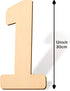 SAVITA 12 Inch Blank Wooden Number 1 Unfinished Wood Slices Sign Board for DIY Craft Projects Home Sign Wall Birthday Wedding Party Decoration (1)...