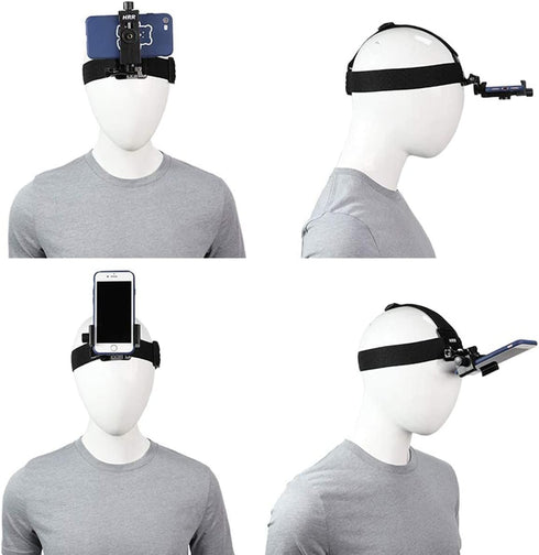 Pellking POV/Vlog Smartphone Head Strap Mount Selfie Neck Holder Mount Kit,Compatible with iPhone Samsung Smartphones,Hero 9, 8, 7, 6, 5, 4, 3, 2,...