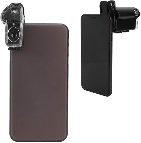 Oumefar 60-100X Magnification Camera Portable Clip Microscope Magnifier Loupe LED Clip Loupe Microscope Mini Portable Clip Microscope Magnifier Lo...