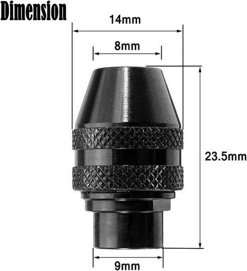 2 Pcs Keyless Chuck Set Multi Quick Change 4486 Keyless Chuck Replacement Fits for Dremel Rotary tool...
