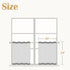 jinchan Kitchen Curtains 24 Inch Linen Textured Cafe Tier Curtains for Living Room Bathroom Farmhouse Half Window Set Light Filtering Rod Pocket D...