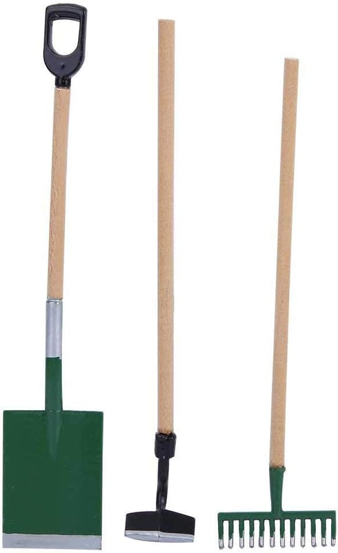 Miniature Gardening Box Farming Tools 1/12 Model Doll House Garden Decor Accessories...