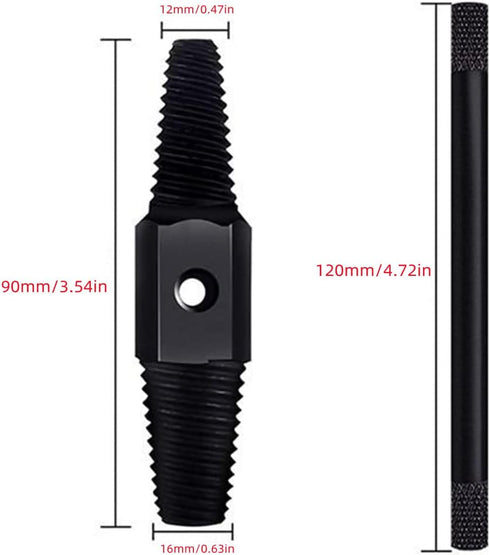 Screw Extractor- Dual-use Water Pipe Screw Removal Tool Broken Bolt Remover for 1/2 Inch 3/4 Inch Pipes Valve Faucet, Easy Out Stripped Screw and ...