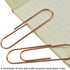 HAHIYO Paper Clips Sturdy 4 inches Length 14 Pack Paperclips Heavy Duty Tight Grip Rust Proof Reusable Metal Bright Rose Gold for Home Office Scho...