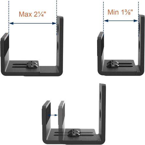 EaseLife Sliding Barn Door Bottom Floor Guide,U Shape,Flexible Adjustable Fit Distance,Flush Flat Bottom Design,Wall Mount System,for Door & Cabin...