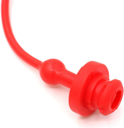 Hydraulic Coupler Dust Cap Plug Set 3/4 ISO-B,CEKER Hydraulic Dust Covers Male Female Quick Connects Fittings,Red Cap with Retention Ring Keeps Ca...
