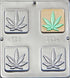 Candy Molds N More Marijuana Leaf Pot Leaf Bar Chocolate Candy Mold 1343...