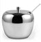 Stainless Steel Apple Sugar Bowl Seasoning Jar Condiment Pot Spice Container Canister Cruet with Lid and Spoon...