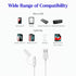 2-in-1 Micro USB and Lightning Cable for IPAD, iPhone, Android, and Tablet. 4FT iPhone and Android Charging Cable with Alarm That Makes a Sound Wh...