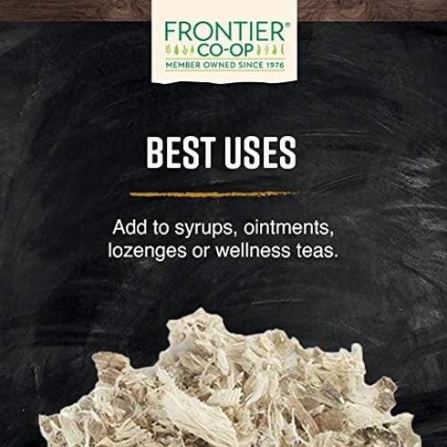 Frontier Co-op Organic Marshmallow Root Herb, Cut and Sifted, 3.8oz Bag – Perfect for Marshmallow Root Tea, Powder, Capsules and More...