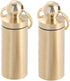 2pcs Brass Pill Holder Keychain Container Waterproof Pill Holder with Key Ring Pill Holder Container for Outdoor Travel Camping Daily Use...