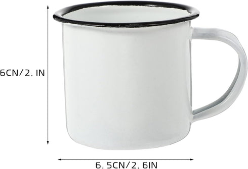 Enamel Cup Enamel Cup Vintage Iron Mugs Tea Mug with Handle Water Coffee Mug Mini Wine Cups Camping Mug Retro Wine Drink Tumbler for Tea Beverage ...