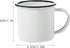 Enamel Cup Enamel Cup Vintage Iron Mugs Tea Mug with Handle Water Coffee Mug Mini Wine Cups Camping Mug Retro Wine Drink Tumbler for Tea Beverage ...