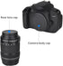 2 Pack Rear Lens Cap and Camera Body Cap Cover Kit for Canon EF EF-S Mount Camera EOS T7 T6 T5 T4i T5i T6i T6s T7i SL1 SL2 SL3 60D 70D 80D 5D Mark...