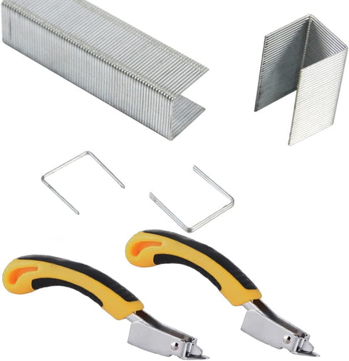 2 Pcs Staple Remover Tool Heavy Duty Staple Puller Upholstery Staple Remover for Office,School and Home...