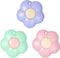 3 Pcs Mini Retractable Utility Knife Flower Pocket Box Cutters Plastic Letter Opener Slide Open with Keychain Hole for Box Letter Envelope, Flower...