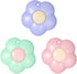 3 Pcs Mini Retractable Utility Knife Flower Pocket Box Cutters Plastic Letter Opener Slide Open with Keychain Hole for Box Letter Envelope, Flower...