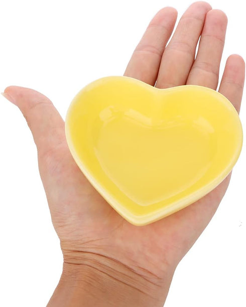 2 Pcs Hamster Food Bowl Hedgehog Ceramic Cute Shape Anti-Turning Food & Water Bowl for Hamster Hedgehog Gerbil Rat Guinea Pig (Yellow and Red)...