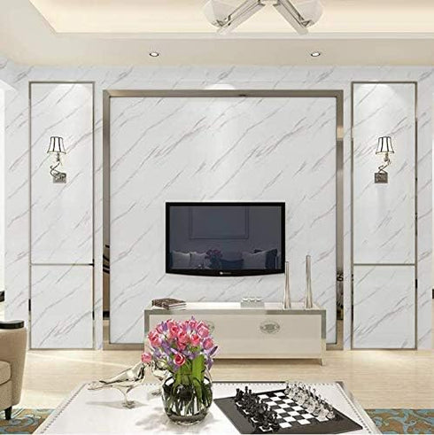 Marble Contact Paper 24'' X 79'' Granite Self-Adhesive Roll Thick Waterproof PVC Practical for Countertop Cabinet Furniture...