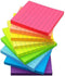 3x3 Lined Sticky Notes Bright Ruled Post Stickies Colorful Super Sticking Power Memo Pads Strong Adhesive Self-Stick Notes, 8 Pads/Pack, 82 Sheets...