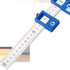 Cabinet Hardware Jig Tool,Drill Guide Drill Guide Sleeve Cabinet Hardware Jig Template,Imperial & Metric, ABS Aluminum Wood Drilling Dowel Ruler M...