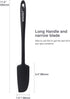2-Pack Vovoly Silicone Jar Spatulas, Small Seamless Design Rubber Scraper with Stainless Steel Core, Heat Resistant and Non-Stick Mini Spatula for...
