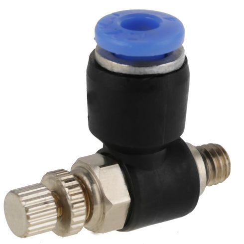 20Pcs OD 4mm M5 Pneumatic Air Flow Speed Control Valve Hose Fitting Quick Connector 360° Rotation for Industrial...