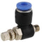 20Pcs OD 4mm M5 Pneumatic Air Flow Speed Control Valve Hose Fitting Quick Connector 360° Rotation for Industrial...