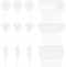 60 Pieces Cupcake Pipettes Plastic Pipettes Squeeze for Strawberries Chocolate 4ml Plastic Transfer Pipettes Liquid Pipettes Dropper Disposable Cu...