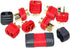 10 Pairs Amass T-Plug Connector Anti-Slip Male and Female Connector Adapters with Caps for RC LiPo Battery Motor ESC Controller...