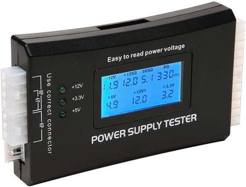 Power Supply Tester PC Computer LCD 20/24 Pin 4 PSU ATX BTX ITX SATA HDD Digital...