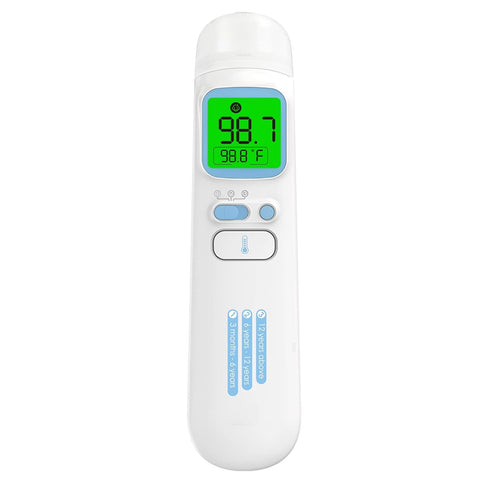 Medical Infrared Thermometer for Baby, Adults, Body Surface Space, Forehead and Ear Thermometer, Memory Function, 1 Second Measurement, Age Select...