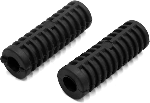 uxcell 1 Pair 15mm Rubber Nonslip Footrest Pedal Foot Peg Cover Shell Black for Motorcycle...