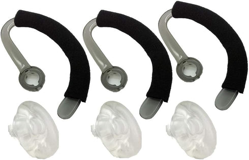 Premium Replacement Earbuds Ear Tips + Ear Hook Loops + Foam Spare + Earpads Fit Kit for Plantronics CS540 Savi W440 W740 W745 WH500 EarLoops EarH...
