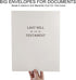Qilery 3 Pieces Oversized Last Will And Testament Envelopes 10.2 x 12.9 Inch Self Adhesive Tear Resistant Envelopes White Large Mailing Envelopes ...