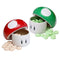 Super Mario Bros Mushroom Sour Candy. One (1) Mushroom Collectible Mushroom Tin. Sour Cherry or Green Mushroom Shaped Candies 1 RANDOM TIN PER ORD...