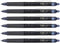 Pilot FriXion Point Clicker 0.5mm, Erasable Gel Needle tip Pens, Extra Fine Point, 6 pack (Navy Blue)...