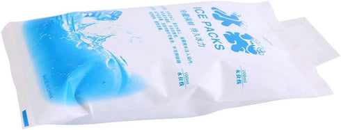 Reusable Ice Pack, Flexible Freezer Cold Packs for Lunch or Cooler Bag, PE Material 10 Pack with NO ICE(200ml)...