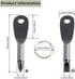 Keychain Screwdriver Portable Screwdriver Keychain Flat Head Screwdriver Phillips Screwdriver Set with Key Ring 2pcs...