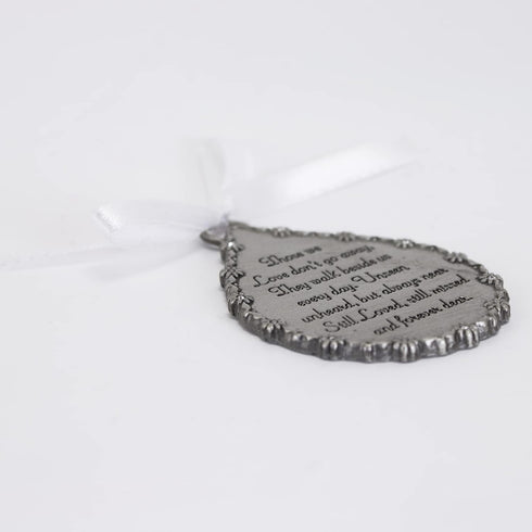 Cathedral Art (Abbey & CA Gift Tear-Shaped Memorial Ornament, One Size, Silver,Christmas...